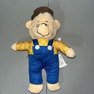 Berenstain Bears Stuffed Plush Toy in Overalls
